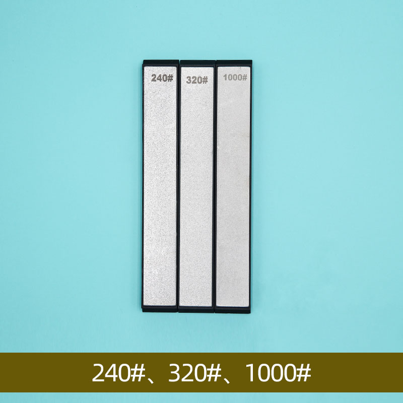 Double-sided knife sharpener sharpening stone fixed grinding stone diamond whetstone oil stone honing stones: 240 320 1000 grit