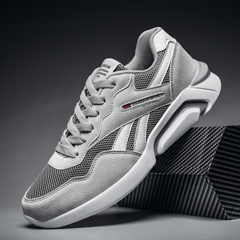 Men's Breathable Mesh Sneakers Spring Old Shoes Black/white Mens Shoes Casual Shoes for Men Low Lace-up Comfortable