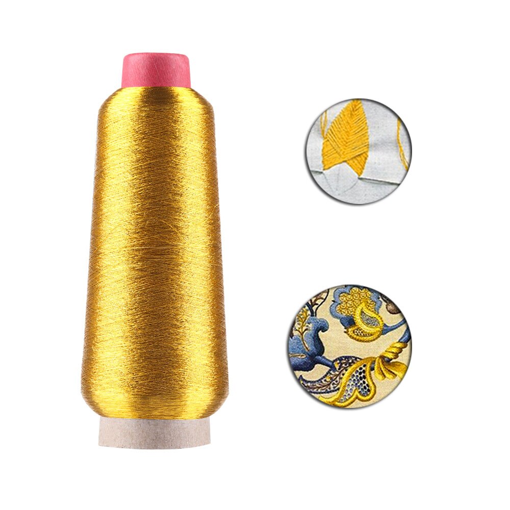 3000m Metallic Thread for Sewing Embroidery Machine Thread Needlework Thread Metallic Yarn Woven Line Sewing Supplies