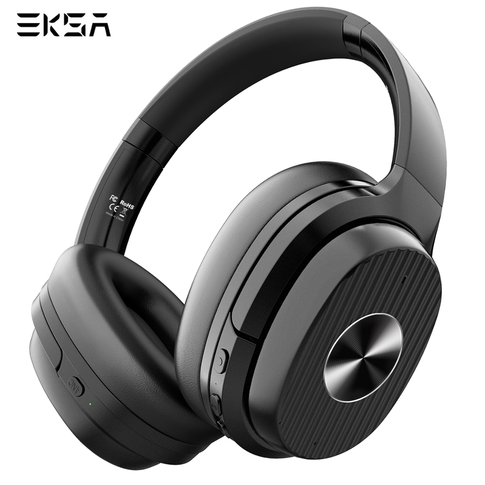 EKSA E5 Bluetooth 5.0 Headphones Active Noise Cancelling headphone 920mAH Wireless Headset With Mic For Phones Foldable Over-Ear