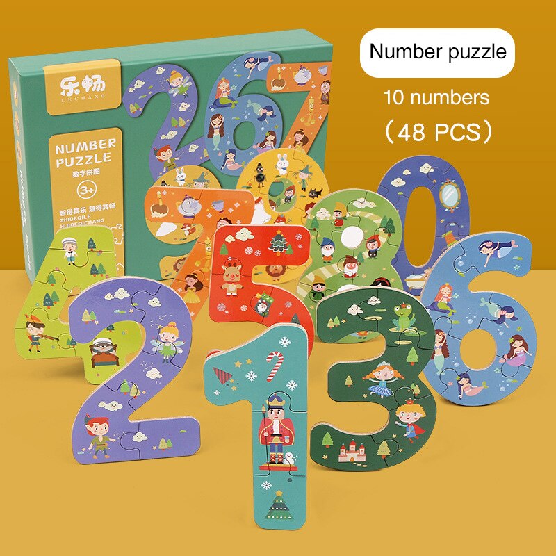 Bambino Grande Pezzo di Puzzle Puzzle di Puzzle Per Bambini di Educazione Precoce Beneficio Intelligenza Giocattolo di Puzzle Animale Di Puzzle Ragazzo Regalo di Puzzle Giocattolo: 9