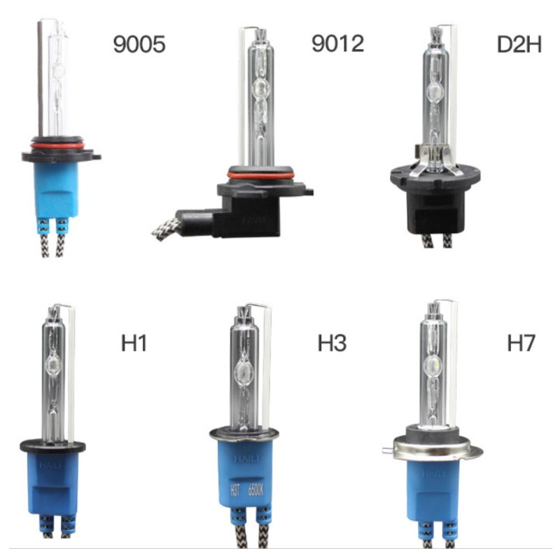 Alto brillo 55W H7 H1 H11 HID de xenón 9005 HB3 9006 HB4 9012 D2H 5500K 6500K 5000LM linterna del coche 12V 12V lámpara Auto