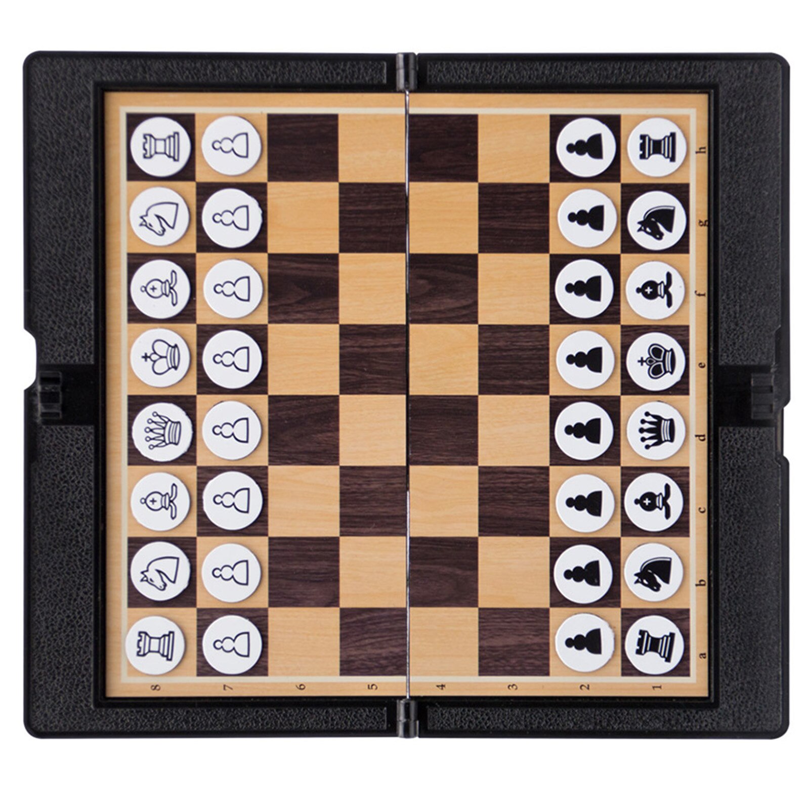 Magnetic Chess Set Folding Foldable Portable Classic Strategy Game Chessboard Crafted Chess Pieces Party Travelling Game Toy