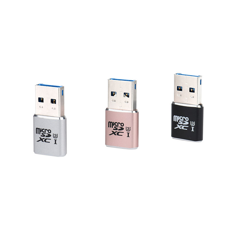 Usb 3.0 Mini Sd Kaartlezer 5Gbps Super Speed Usb 3.0 Micro Sdxc Aluminium Tf T-flash Memory Card Reader adapter Voor Laptop Pc