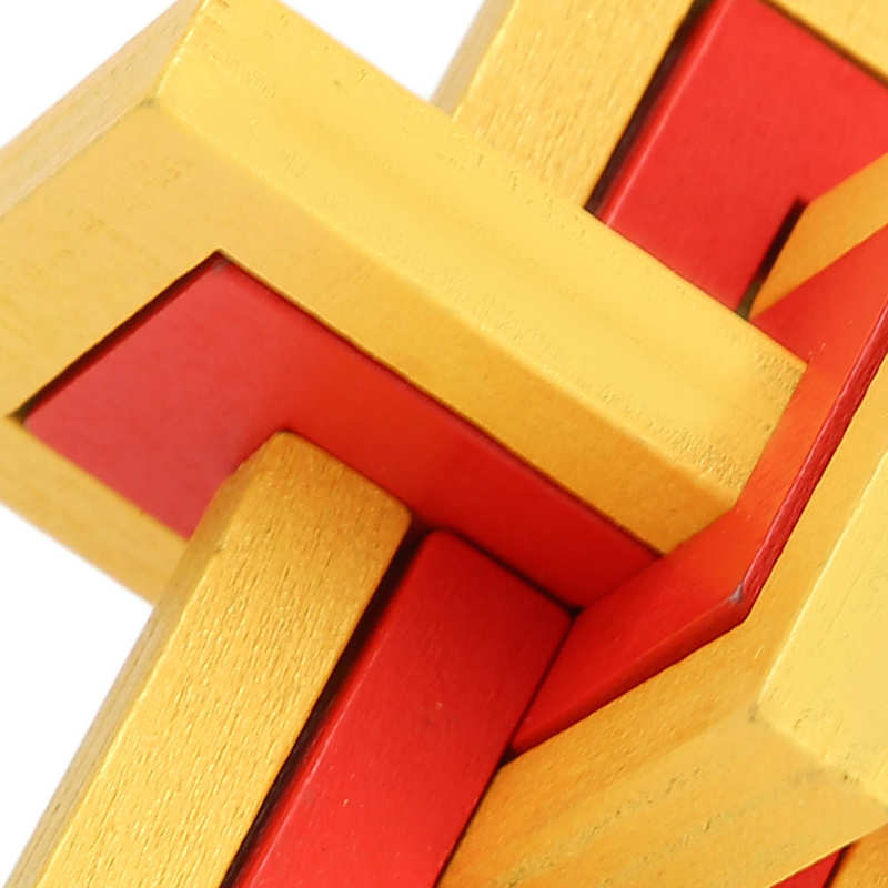 Unlock Interlock Puzzle Puzzle Unlock Toy Wooden for Home Travel