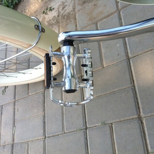 Pédales de vélo en alliage d'aluminium Super rétro gris clair, antidérapantes, accessoires de bicyclette