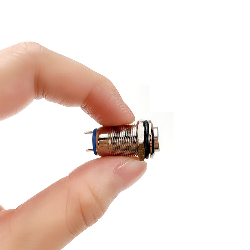 12mm Metal Push Button Switch Momentary Short Style Waterproof Self-reset Locking Latching IP67 NO High/Flat/Round Shape