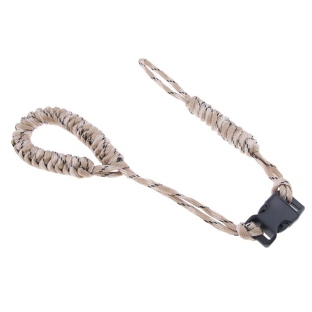 Braided Paracord Adjustable Camera Wrist Strap Bracelet Travel Hiking Beach: Default Title