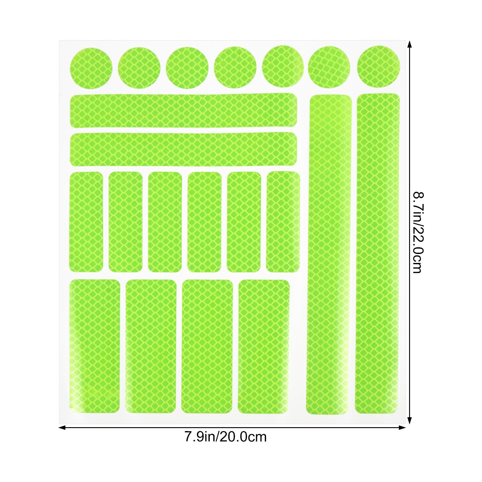 1 Sheet Bike Reflective Strips Bike Warning Strips Cycling Strips