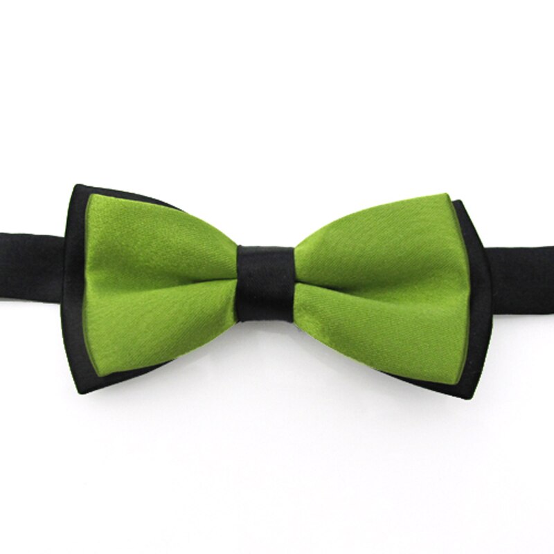 Nœud papillon pour enfant, vêtement classique, couleur unie, réglable, boutonné, deux tons, bleu, rouge, pour plus d'ingéniosité: a20