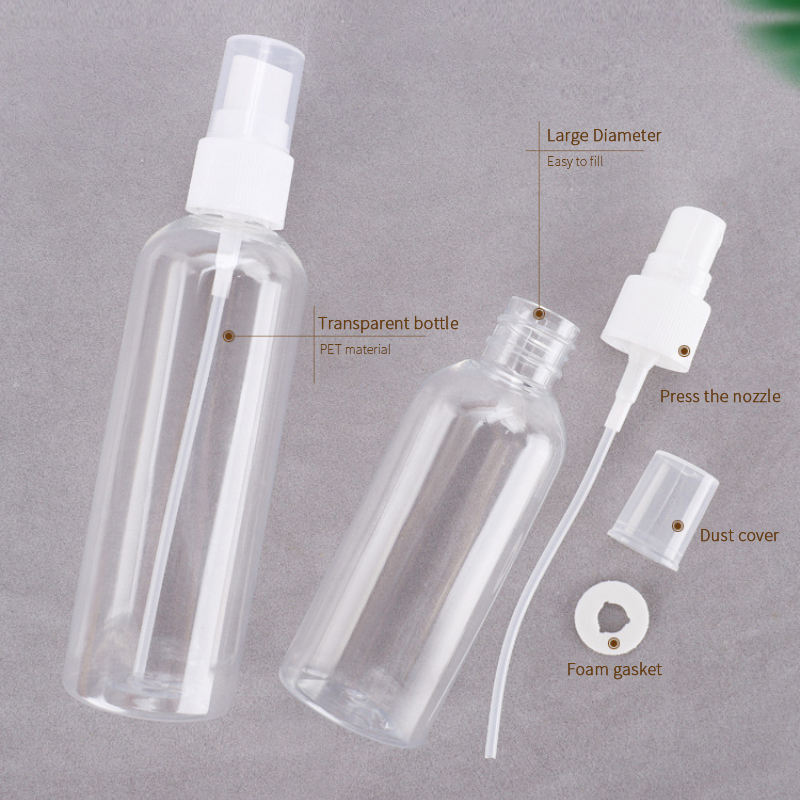 Empty Spray Bottles10/20/30/50//80/100ml Transparent Plastic Perfume Atomizer Mini Refillable Bottles Portable Travel Accessorie