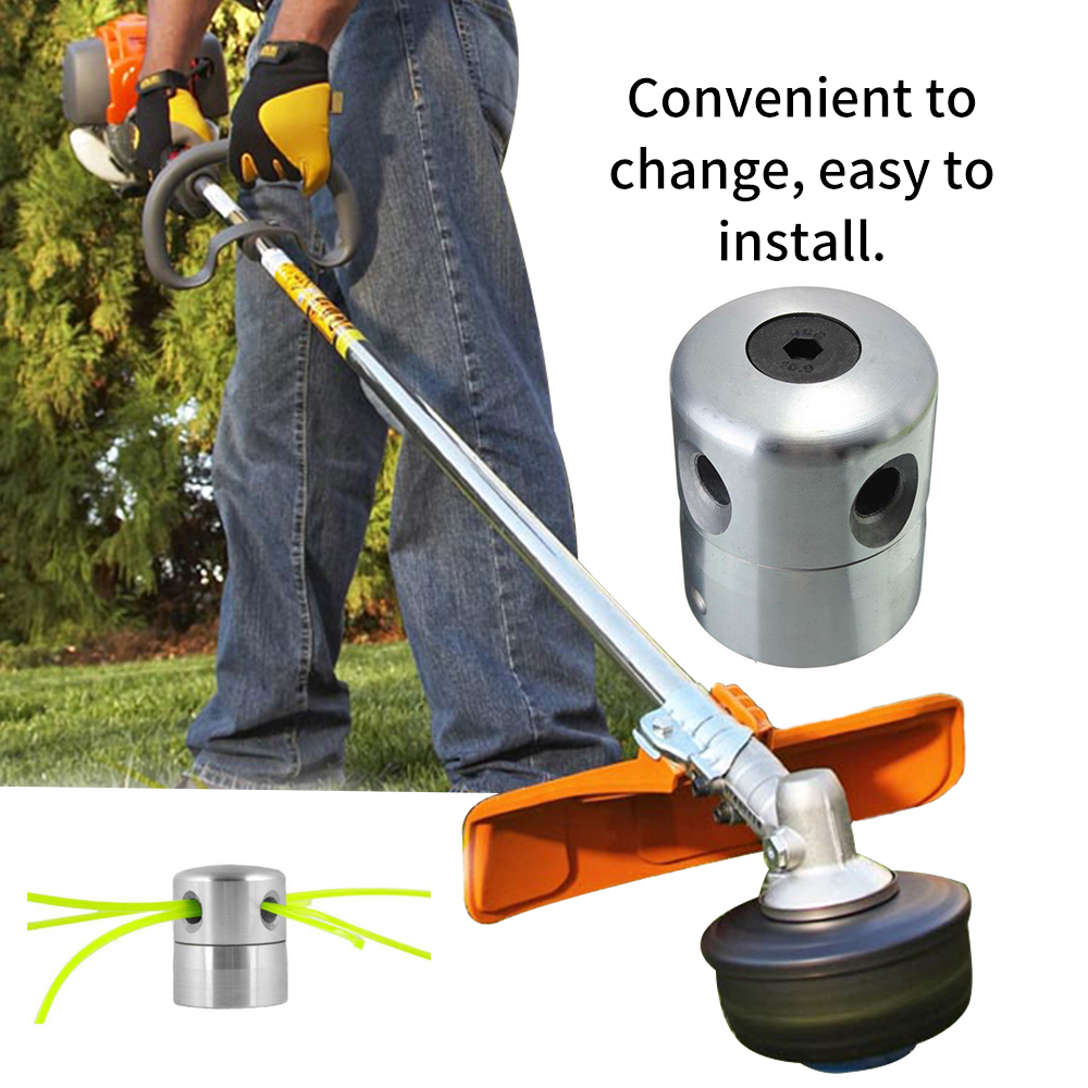 4 Lijnen Universele Aluminium Grastrimmer Hoofd Bosmaaier Hoofd Draad Gras Snijden Lijn Hoofd Voor Grasmaaier