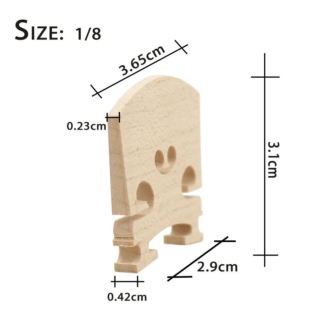 Remplacement de chevalet de violon en bois d'érable, chevalet stable , taille 4/4, 3/4, 1/2, 1/4, 1/8: vert militaire