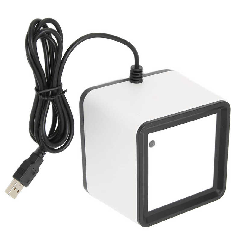 2D Desktop Barcode Scanner Multifunction Hands-Free Wired USB Barcode Reader 1D QR Screen Payment Barcode Scanner
