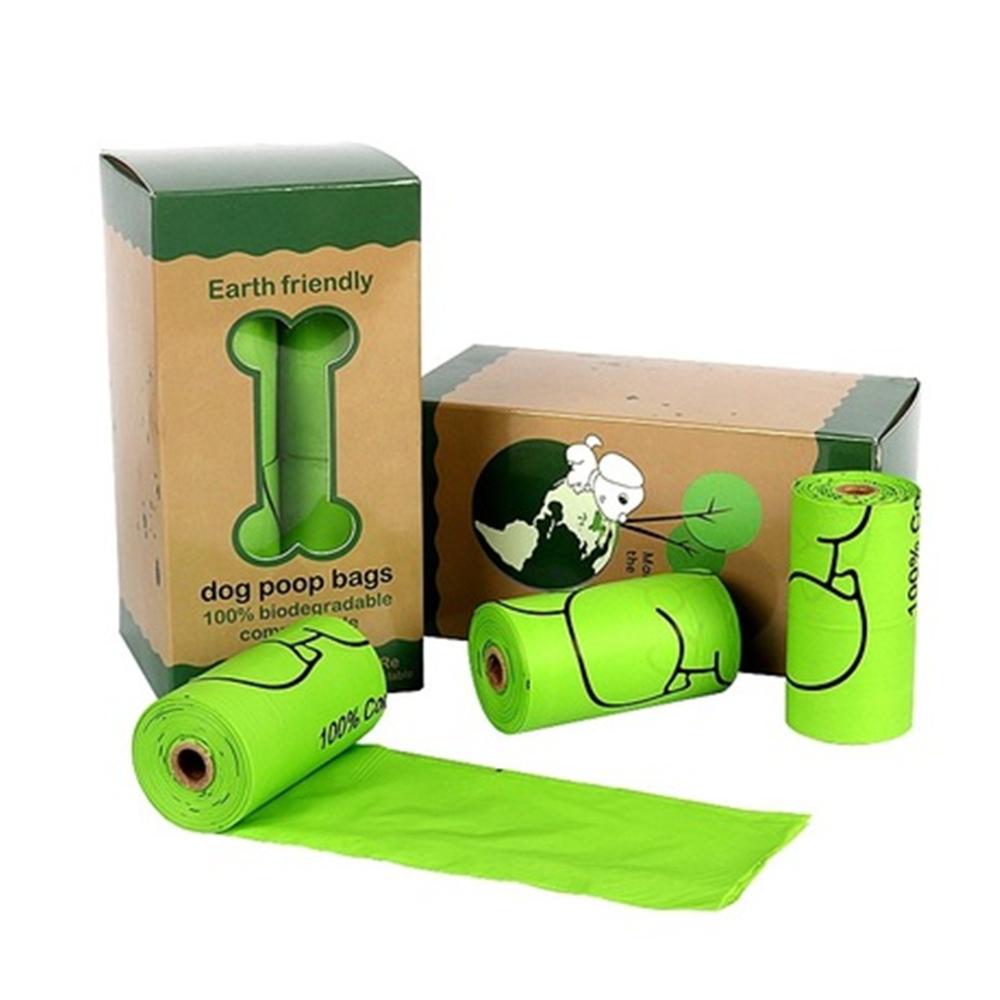 Dog Poop Bags Disposable Pet Waste Bags 120 Count Biodegradable Compostable Poop Bags Refill Rolls，Scented Green Eco-Friendly,