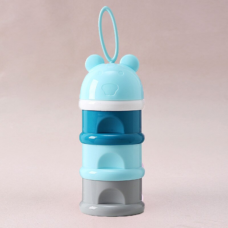 3 layer Portable Baby Food Storage Box Essential Cereal Cartoon Milk Powder Boxes Toddle Kids Formula Milk Container: style 2