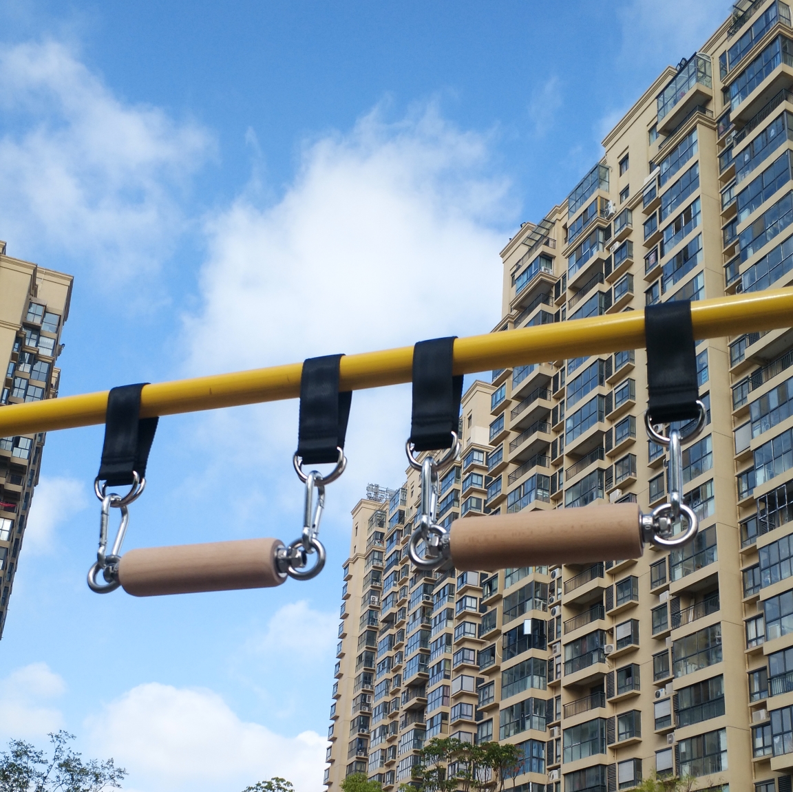 Wooden Finger Wrist Pull Up Hand Grip Balls Stick for Gym Rock Climbing Grippers Strength Training