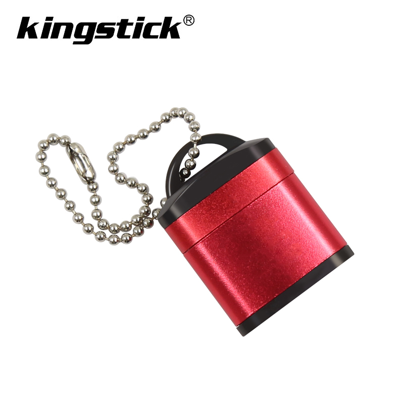 Usb sd kortlæser usb 2.0 lille kortlæser højhastigheds hukommelseskortlæser til bærbar tilbehør tilbehør ordinateur bærbar: Rød