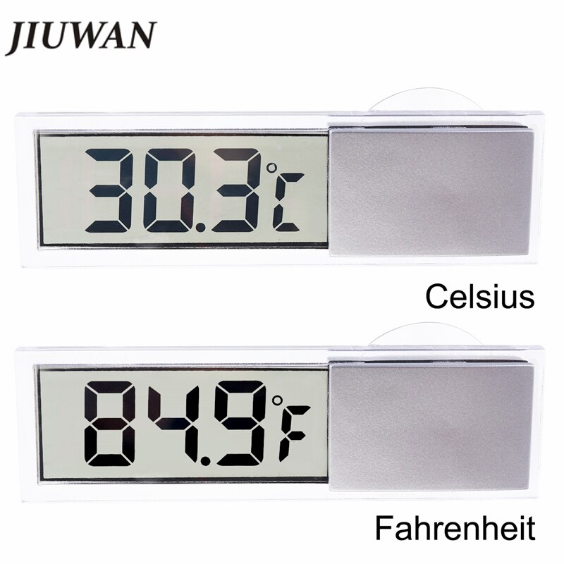 1pc bil smart høy vise temperatur instrumenter tilbehør lcd digital termometer auto vindu utendørs energisparende måler