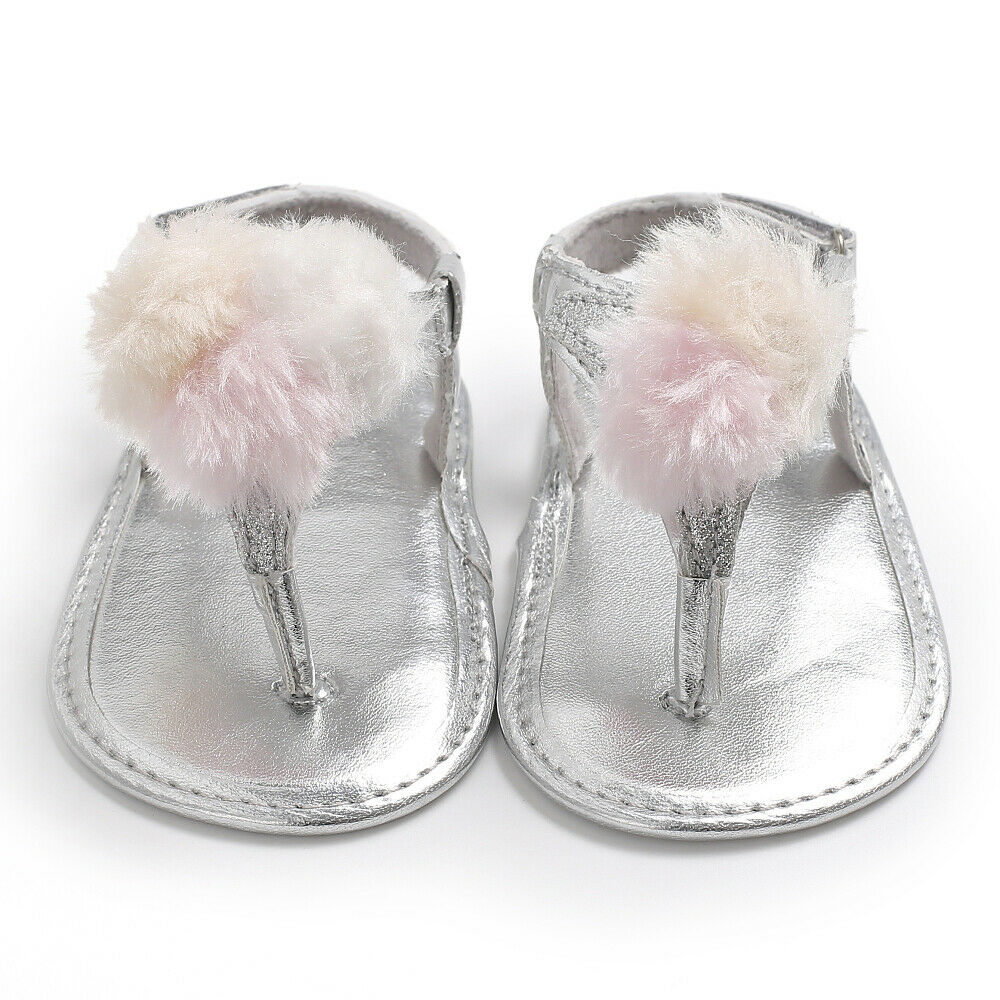 Nyfødt barn baby pige blomster sandaler sommer afslappet krybbe sko tøj 0-18m 3 farver