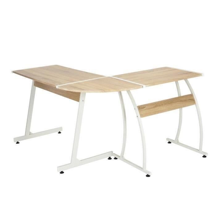 L-shaped Home Office Table Work Study Corner Desk Laptop Computer Writing Desk Multipurpose Large Stand Desk Workstation HWC: 01
