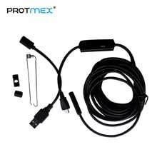 AN97 5,5mm 6 LED PC Android endoscopio 1 M/1,5 M/2 M/3,5 M/ 5 M USB boroscopio lente móvil para Android