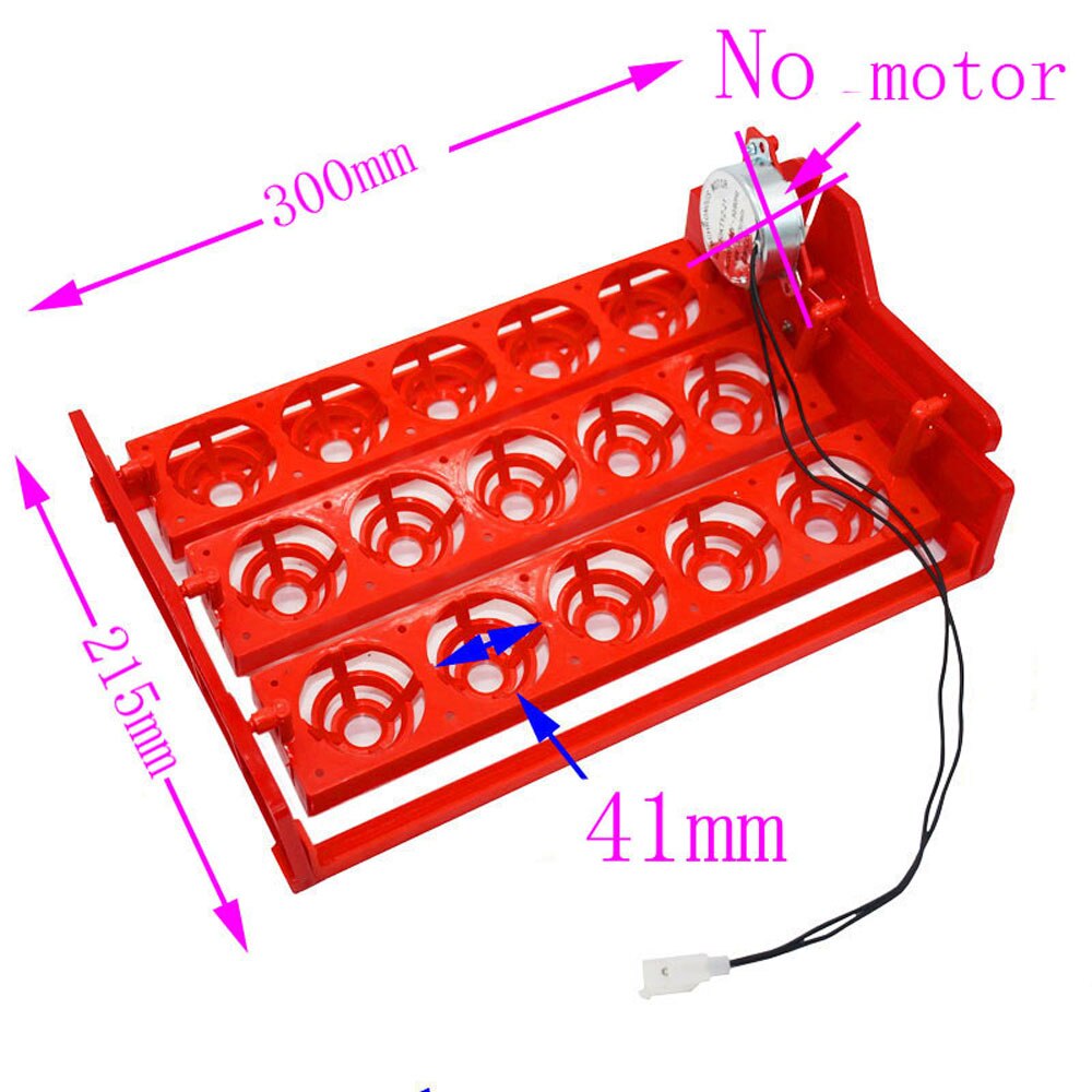 15 Eggs Incubator Egg Tray Automatic Incubator Egg Tray Automatically Turn The Eggs 3 * 5 Holes Poultry Incubation Equipment: No motor