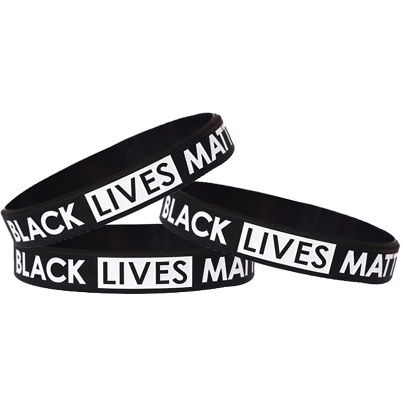 Zwart Leven Kwestie Silicone Wrist Band Armband Manchet Polsband Rubber Armband Unisex Sieraden