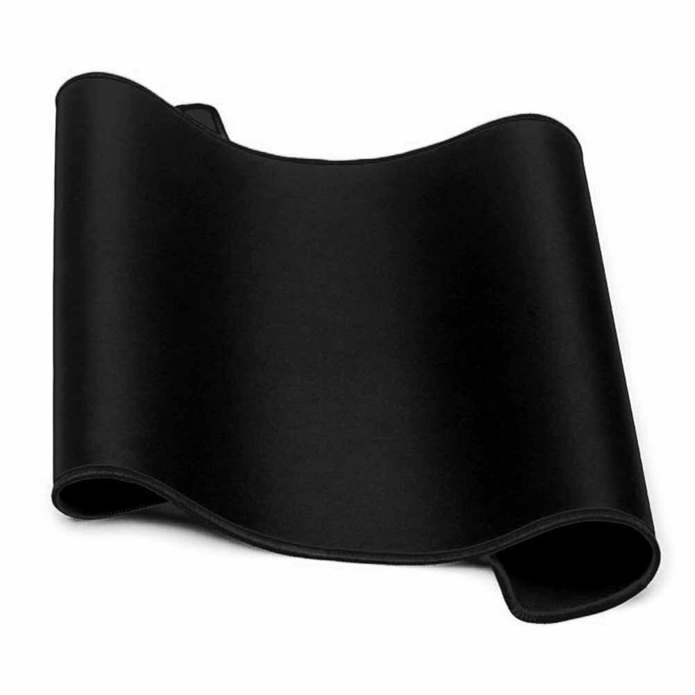 Computer Mouse Mat Color Edge Stitch Ultra Large Games Mouse Pad Mat for PC Laptop: Black
