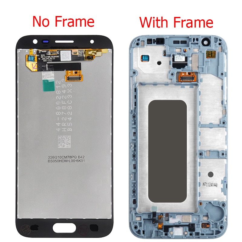 Original AMOLED LCD For Samsung Galaxy J3 Display With Frame 5.0" SM-J330F J330FN LCD Touch Screen Display Glass Assembly