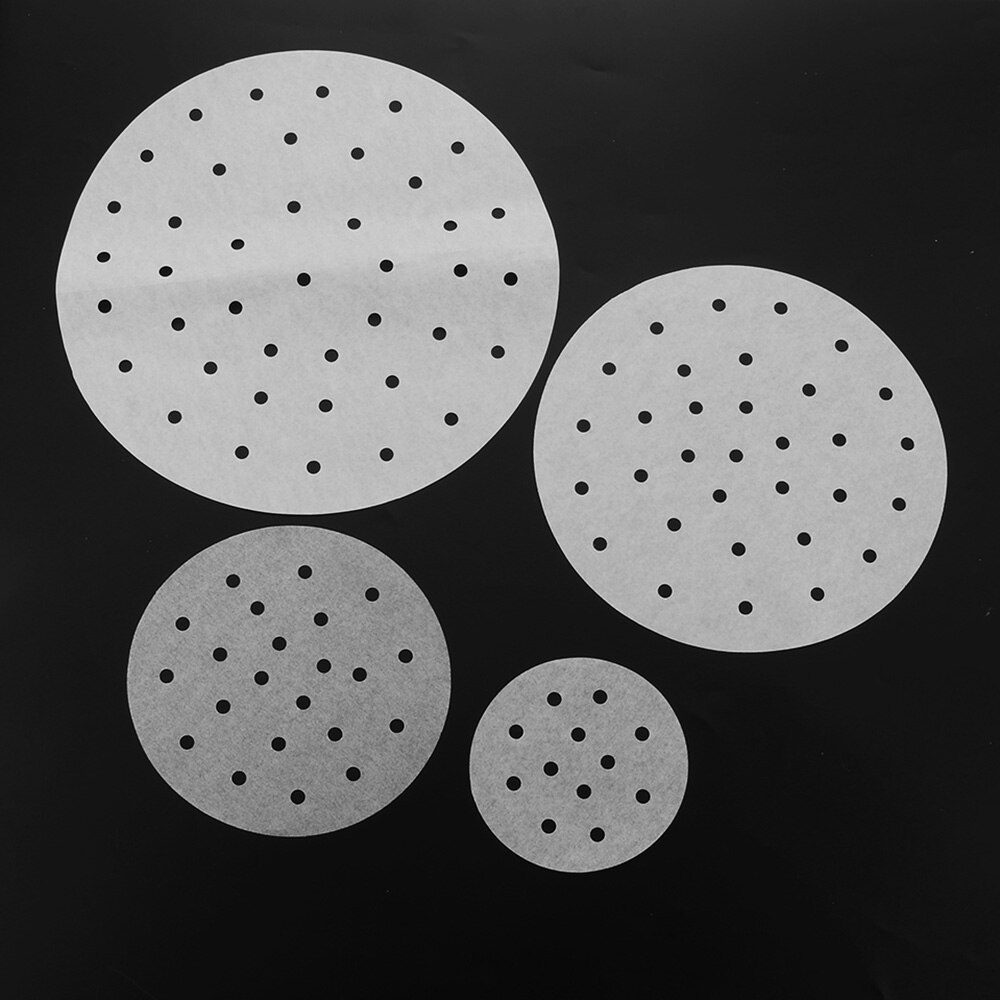 50 teile/los Bambus Korb Dampfer Papier Küche Kochen schwach Summe Papier Unter Dampf matt Runde Nicht Stock Dampfer Papier