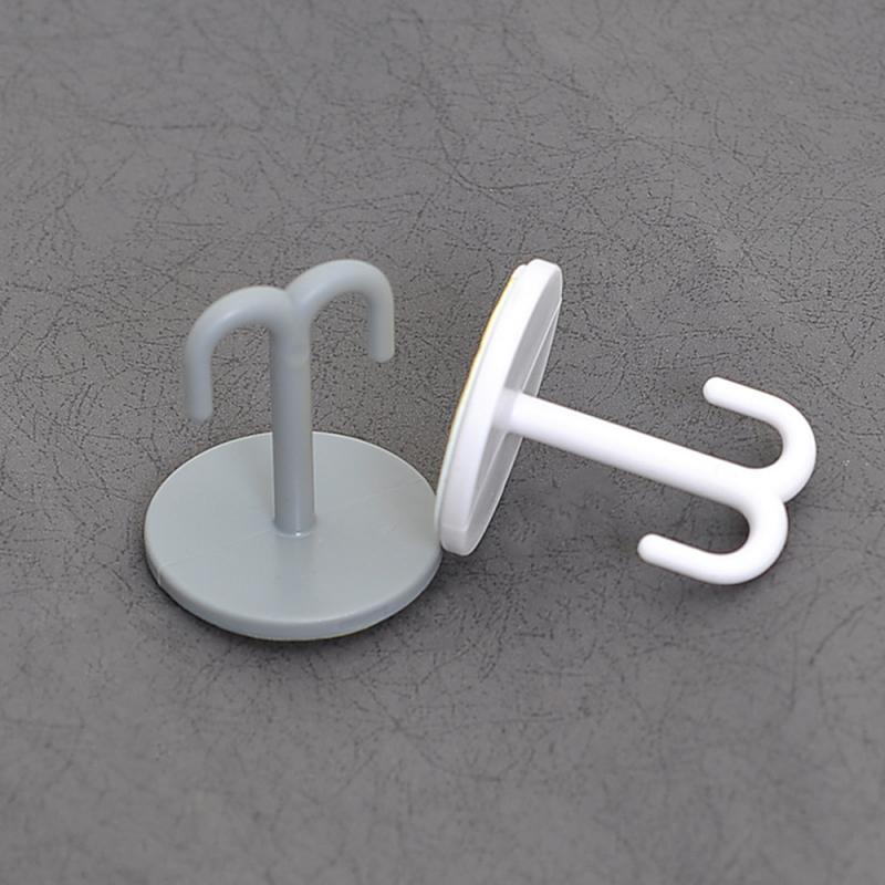 Free Punching Vertical Hook Strong Adhesive Wall Stickers Hanging Load-bearing Suction Cup Kitchen Hook Bathroom Accessories