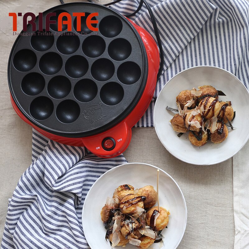 Small Takoyaki Maker BBQ Grill Non-stick pan Mini Frying pan baking plates electric Octopus Balls Machine 220V 650w With