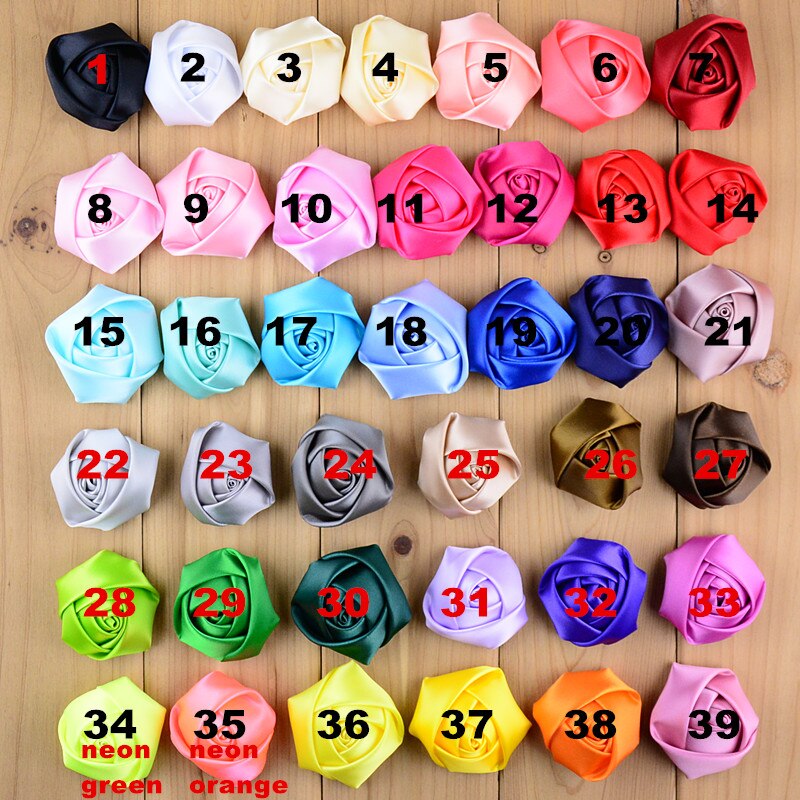 Lint Roses 2 inch lint satijn rozetten 39 kleur Kleding Acces... – Vicedeal