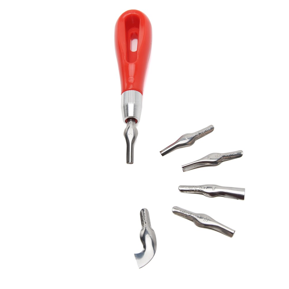 Linoleum Cutter Graveren Abs Diy Beginner Art Supplies Ergonomische Praktische Beroep Carving Tool Multifunctionele School