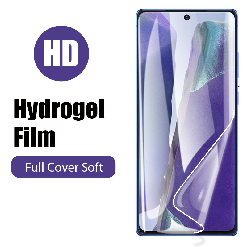 Hydrogel Soft Glass Film For Samsung Note 20 Ultra 10 8 9 Curved Screen Protector On Galaxy S21 S20 Ultra S10 5G S9 S8 Plus