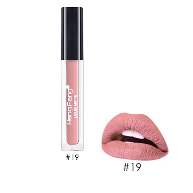 de herramientas de maquillaje mate pintalabios Azul Rojo labial de larga duración colorido: 19