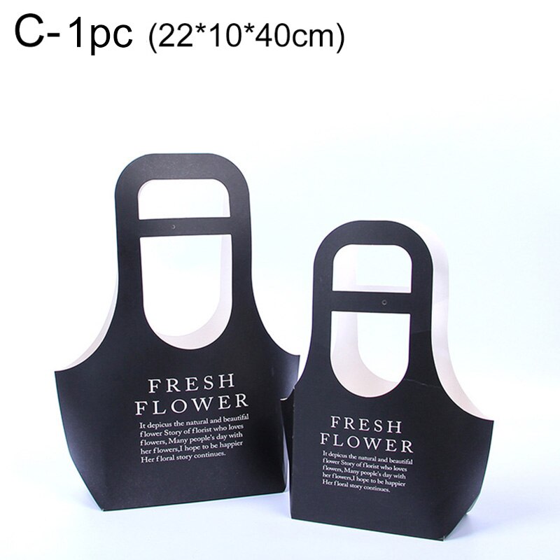 1PC Blume Kasten Kraft Papier Pakcling Faltbare DIY Liefert Tote Tasche Multifunktions: 03groß