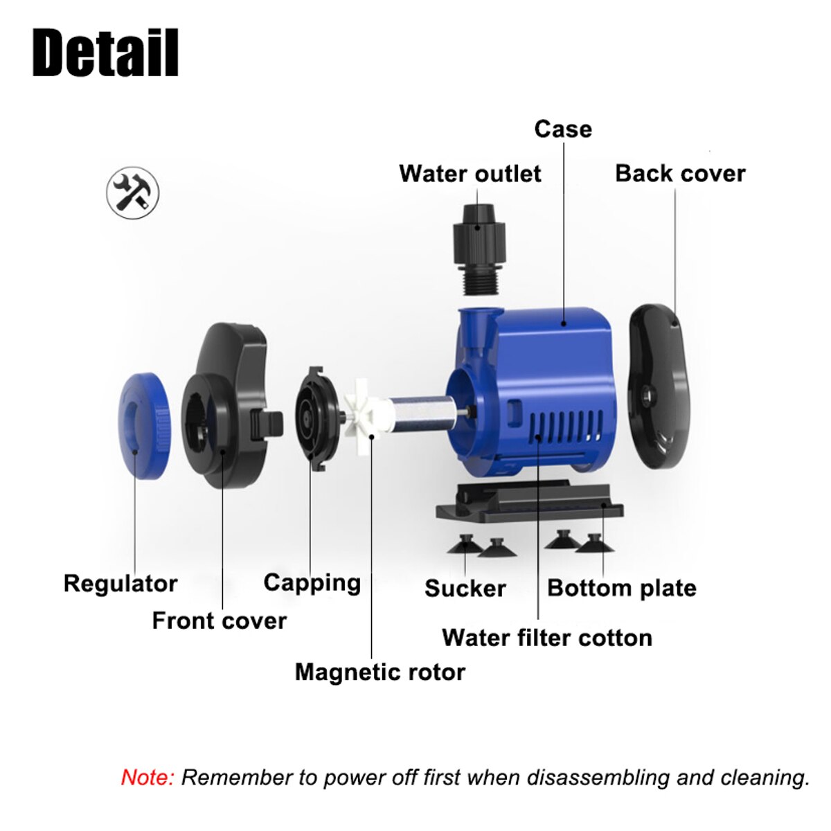 5W 14W 20W 35W 45W Ultra-Quiet Submersible Water Fountain Pump Filter Fish Pond Aquarium Water Pump Tank Fountain 220V