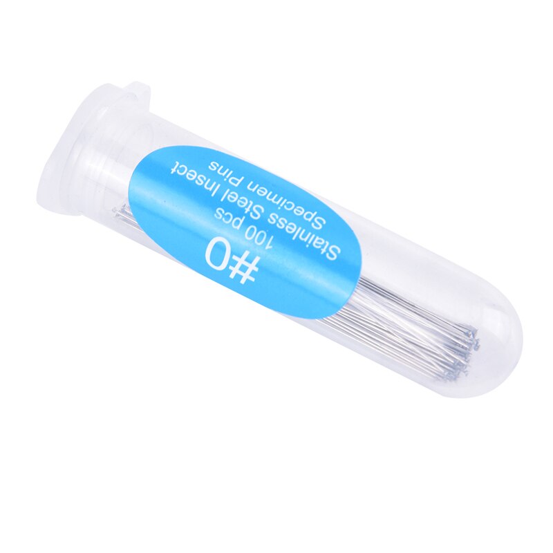 100Pc Insect Pin Specimen Needle Stainless Steel With Tube For School Lab Entomology Body Dissection Insect Needle