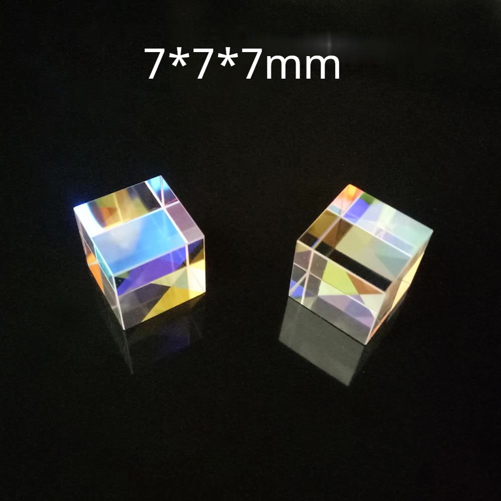 Prisma óptico cúbico de ciencia para fotografía, Prisma Hexahedral para decoración del hogar, cristal Prisma
