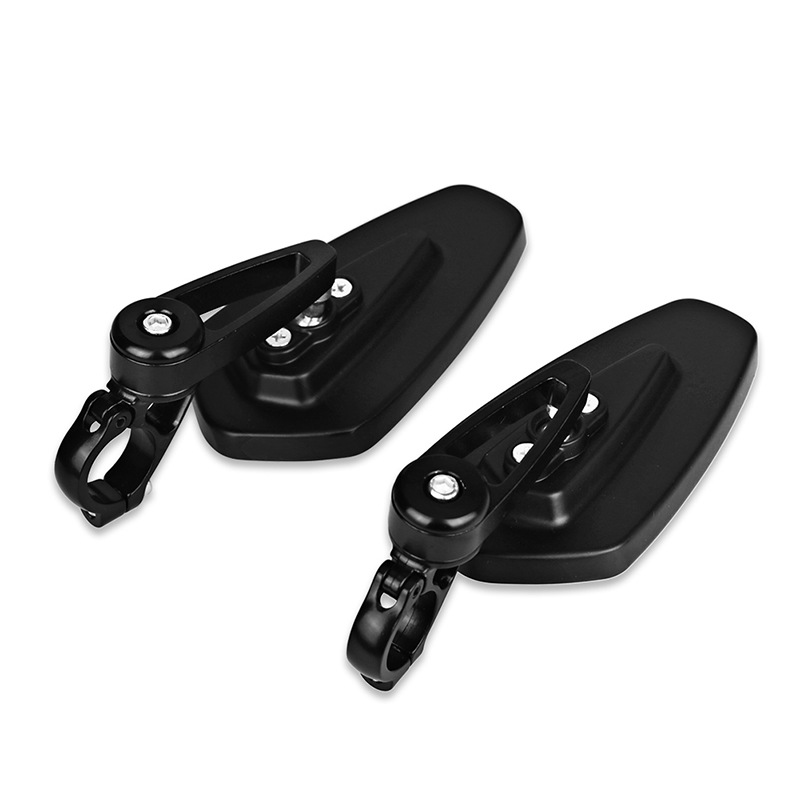 2 Pcs Motorfiets Spiegels Bar End Blauw Glas Achteruitrijcamera Motor Stuur End Spiegel Cafe Racer Retrovisor Moto Motorfiets Spiegels