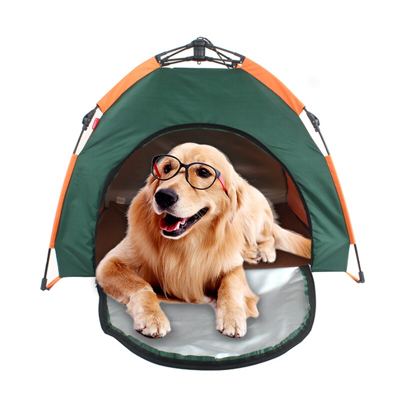Ruox outdoor-haustierzelt, automatisch faltbar, katzenhaus, zwinger, regen- und sonnenschutz, tragbares haustierbett, auto-hundezelt
