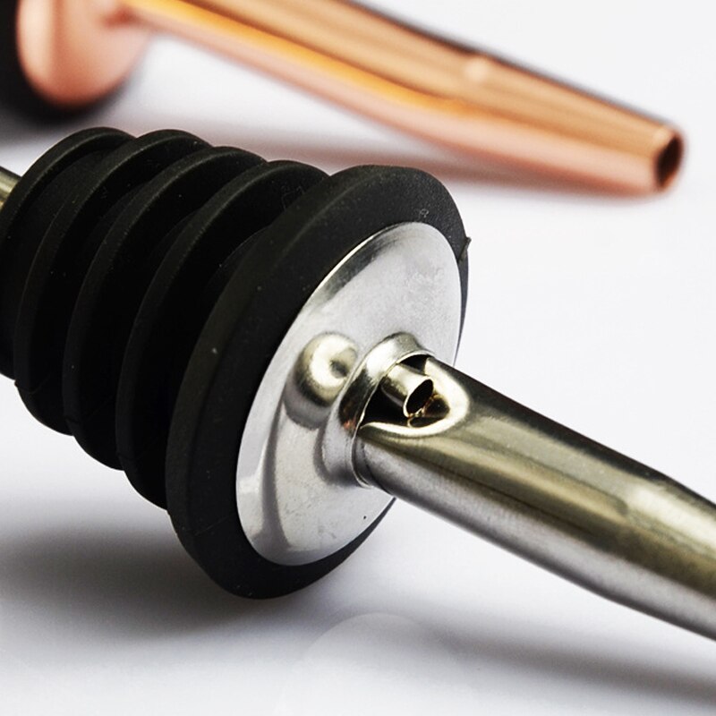 2-3PCS Stainless Steel Speed pourer Liquor Bottle Pourers and Vinegar Tapered Stopper Spout Suitable for About 3/4" Bottle Mouth