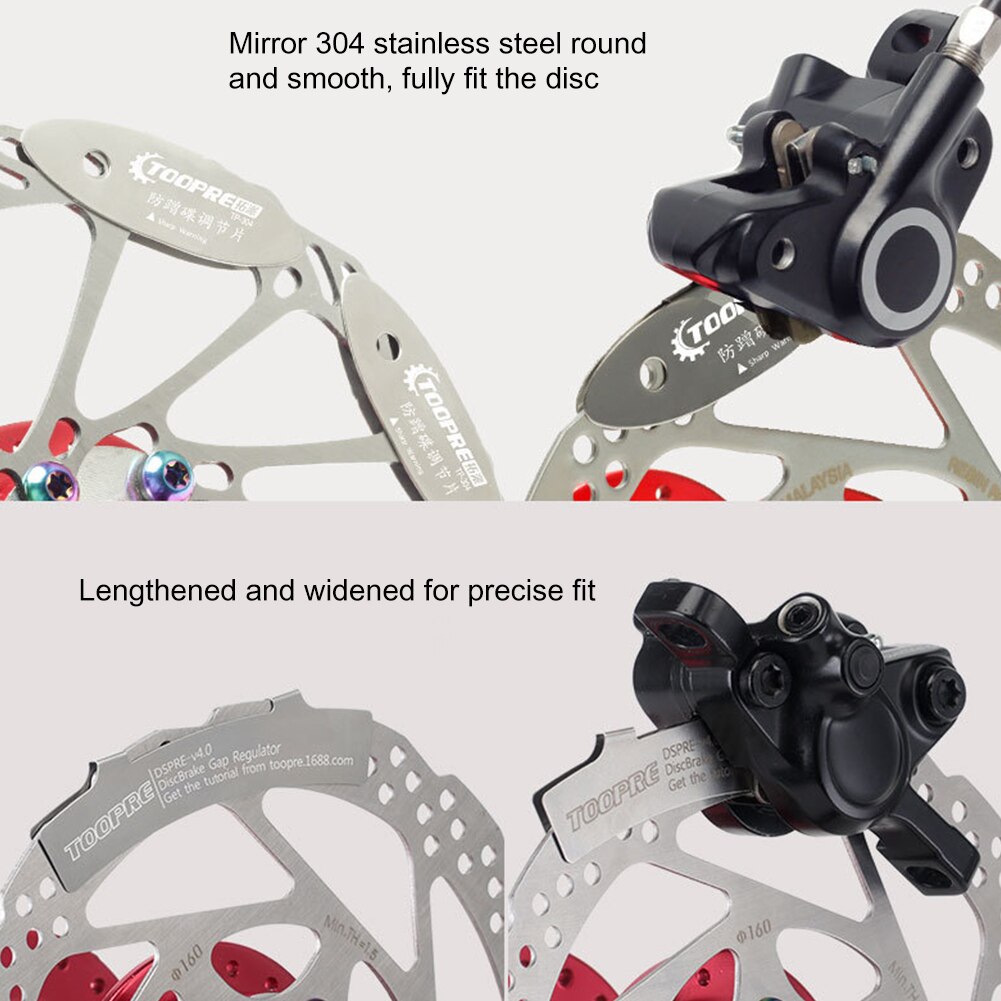 MTB Mountain Bike Disc Brake Pads Adjusting Tool Bicycle Brake Pads Rotor Alignment Spacer Cycling Repair Kit