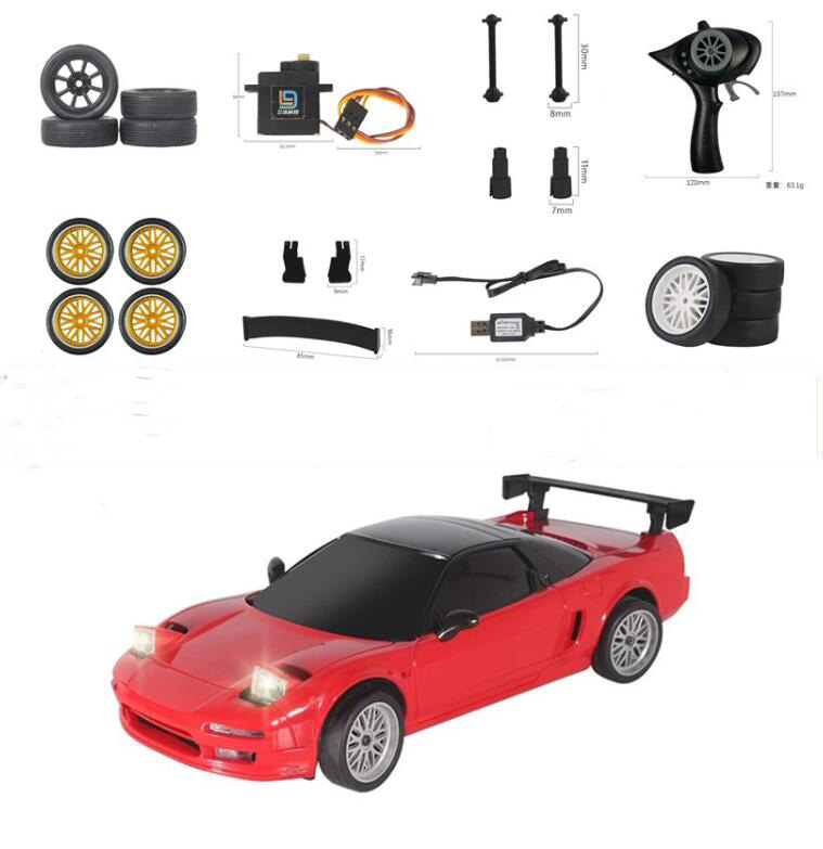 LD NSX RC auto-onderdelen shell glazen band moederbord afstandsbediening set servoarm