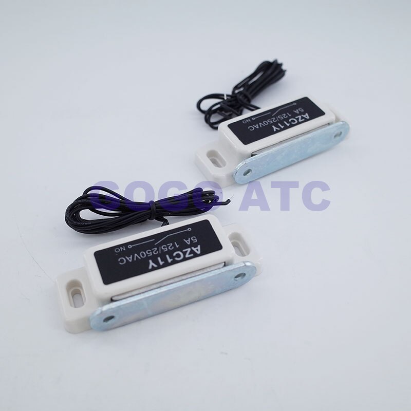 Electric door magnetic switch AZC11Y 125/250VAC magnetic lock switch magnetic induction door safety wired magnetic sensor switch