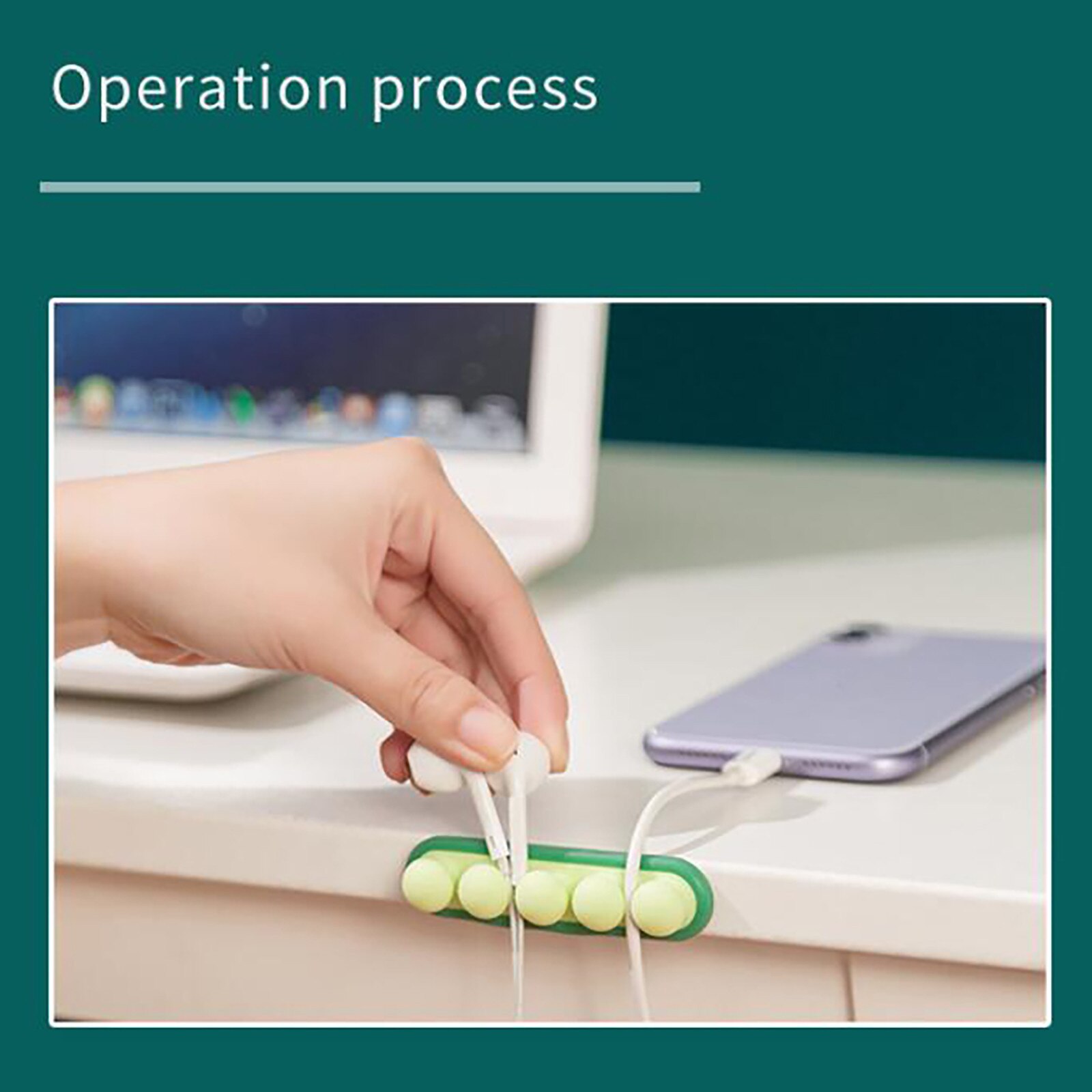 Silicone Wire Organizer Cable Wire Organizer Clip Tidy Earphone Phone Usb Charger Cord Holder For Desktop Cable Fixed Clamp#p40