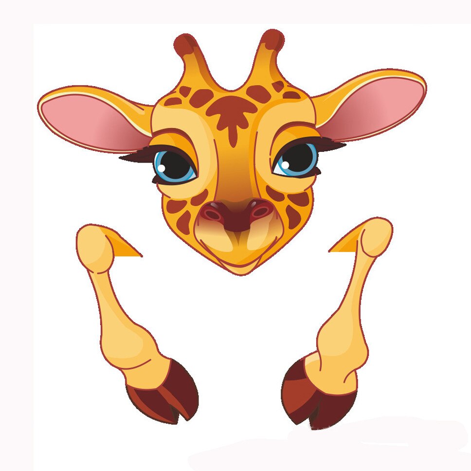 One Piece Cute Animal's Wall Sticker Light Switch Sticker For Kids Room Decorative Fairy Switch Stickers наклейки на стену#PY: D