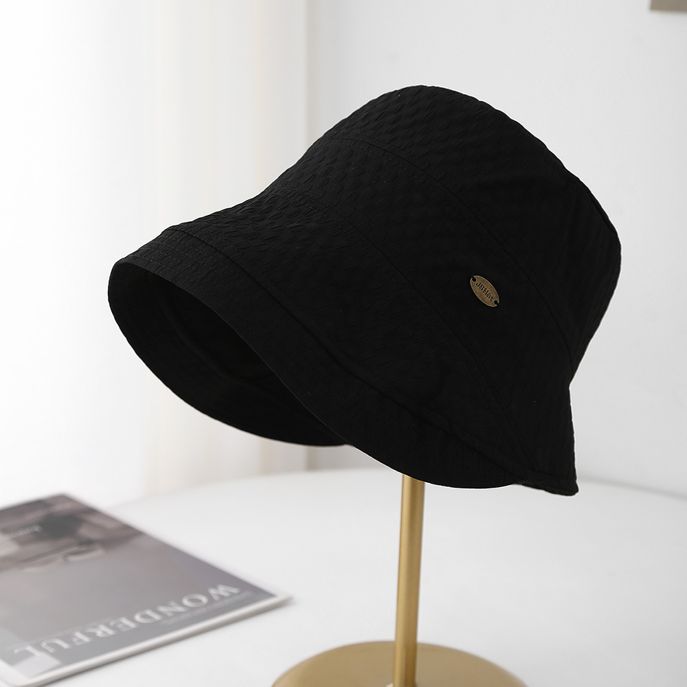 Chapéu balde feminino primavera verão chapéus para mulheres pano guarda-sol retro pescador boné feminino viagem férias protetor solar senhora 2025 novo: Branco